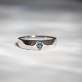 Daintree | "Urals II" | Natural Russian Alexandrite Art Deco Signet Ring front view daylight