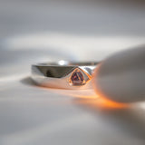 Daintree | "Urals II" | Natural Russian Alexandrite Art Deco Signet Ring colour change to red