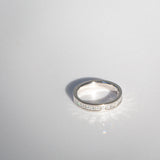 Indian Ocean | Infinite Carré - 1Ctw+ Natural Diamonds Eternity Ring profile view