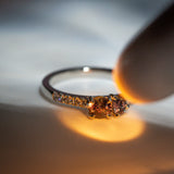 Daintree | 'Alexandra' | Natural Alexandrite Toi et Moi Ring warm light colour