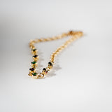 Kimberley | "Ningaloo" | Natural Coloured Stones Gold Bracelet side view