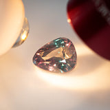 "Kilimanjaro" | 1.03Ct Green to Pink-Violet Tanzanian Alexandrite | Pear Shape