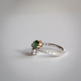 Daintree | Flutter | Toi et Moi - Natural GIA Diamond & Vivid Emerald Green Tsavorite Ring logo