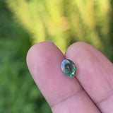 1.29Ct Emerald Bluish Green - Intense Purple Red Indian Alexandrite | Oval Shape daylight video
