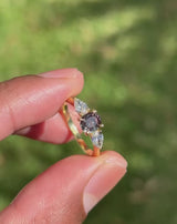 Daintree | Sunset - Blue-Green to Purple-Red Alexandrite & Lab Diamonds Daylight