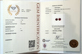 1.36Ct Royal Red Pair Spinel  Round Shape lab certificate