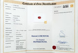 1.52Ct Reddish Orange Sunset Padparadscha Sapphire  Oval Shape lab certificate