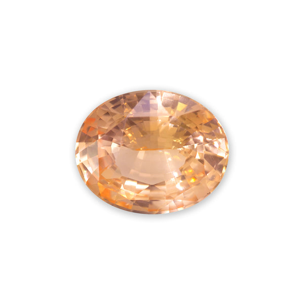 Natural, rare 1.73Ct Peach Orange Padparadscha Sapphire | Oval Shape from Sri Lanka