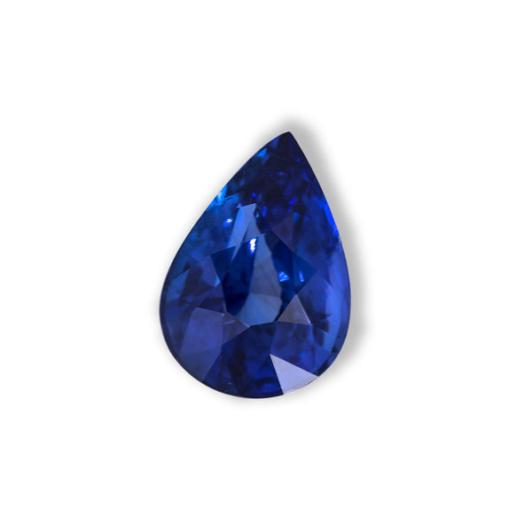 Velvety 1.77Ct Royal Blue Sapphire  Pear Shape from Sri Lanka