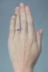 1.12Ct Pink Ceylon Sapphire | Oval Shape on hand