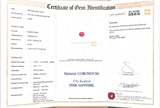 2.03Ct Hot Pink Sapphire | Oval Shape lab certificate