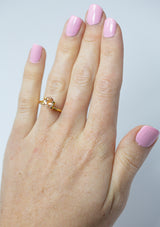 Natural, rare 1.73Ct Peach Orange Padparadscha Sapphire | Oval Shape from Sri Lanka on finger