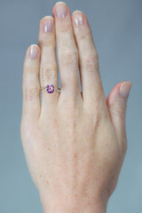 2Ct Pink Ceylon Sapphire | Cushion Shape on hand