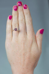 1.56Ct Lotus Padparadscha Ceylon Sapphire | Oval Shape on hand