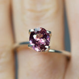 1.56Ct Lotus Padparadscha Ceylon Sapphire | Oval Shape closeup