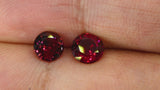 Video of Natural, rare 1.36Ct Royal Red Pair Spinel | Round Shape from Sri Lanka