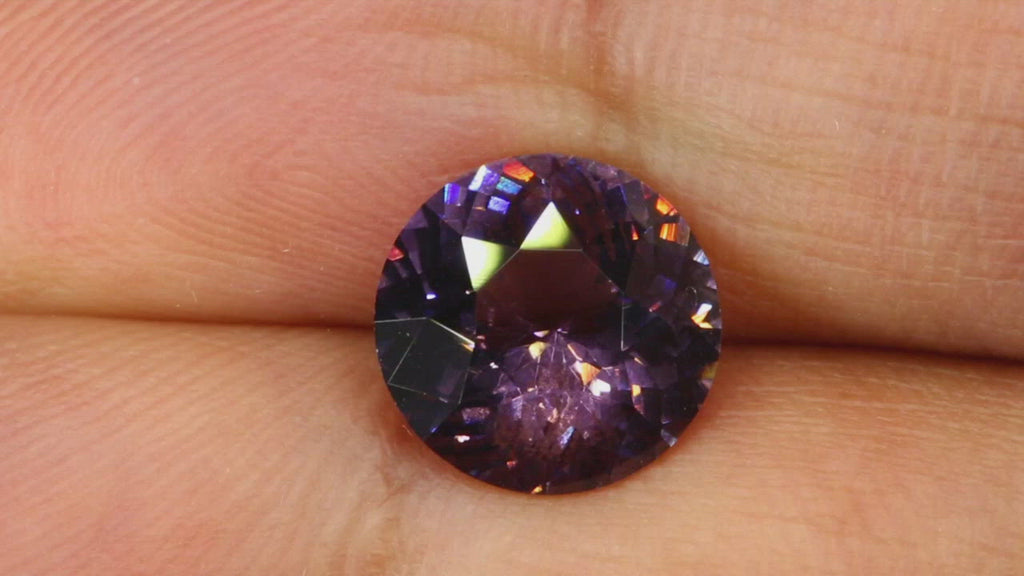 Video of Natural, rare 3.36Ct Lavender Spinel | Round Shape from Sri Lanka