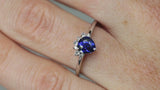 Video of Royal Blue Sapphire & Diamonds Ring