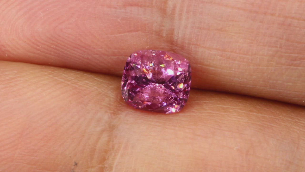 Video of Natural, rare 1.38Ct Pink Spinel | Cushion Shape from Sri Lanka