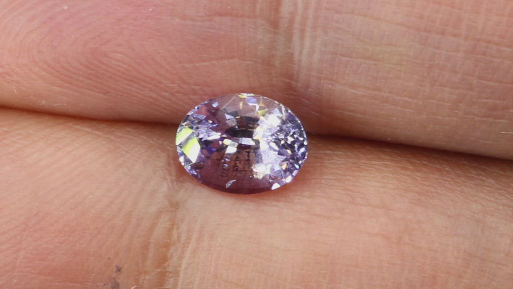 Video of Natural, rare 1.43Ct Delicate Violet Sapphire | Oval Shape from Sri Lanka