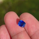 1.77Ct Vivid Royal Blue Ceylon Sapphire | Cushion Shape