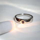 Daintree | "Urals II" | Natural Russian Alexandrite Art Deco Signet Ring colour change