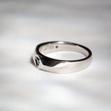 Daintree | "Urals II" | Natural Russian Alexandrite Art Deco Signet Ring geometric angles side view