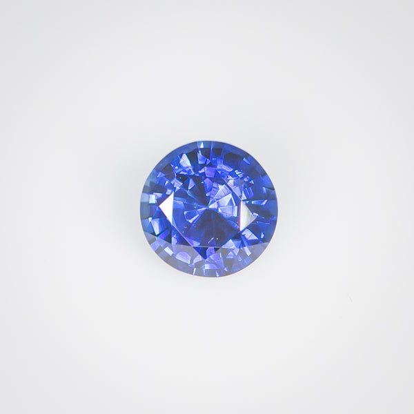 0.47Ct Vivid Royal Blue Ceylon Sapphire | Round Shape front view