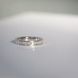 Indian Ocean | Infinite Carré - 1Ctw+ Natural Diamonds Eternity Ring front view
