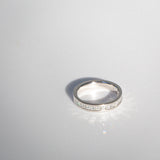 Indian Ocean | Infinite Carré - 1Ctw+ Natural Diamonds Eternity Ring profile view