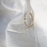 Indian Ocean | Infinite Carré - 1Ctw+ Natural Diamonds Eternity Ring vertical view