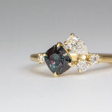 Daintree | Asymmetry  - Alexandrite & Diamonds Front view daylight
