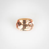0.84Ct Champagne Orange Sapphire | Cushion Shape front view
