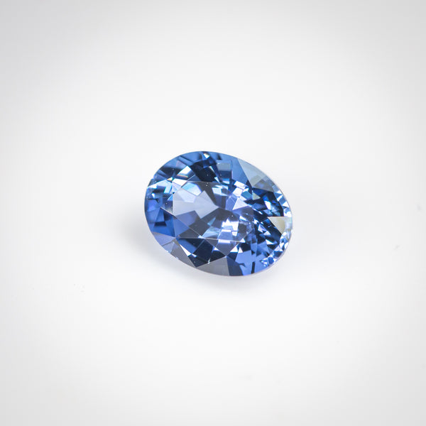 1.05Ct Ceylon Blue Sapphire | Oval Shape side view