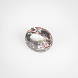 1.16Ct Greenish Orange to Pink Colour Change Sapphire | 'Panther Chameleon' | Oval Shape side view white light