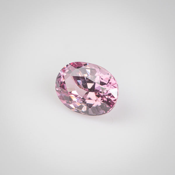 1.07Ct Orangish Pink Madagascan Sapphire | Oval Shape side view