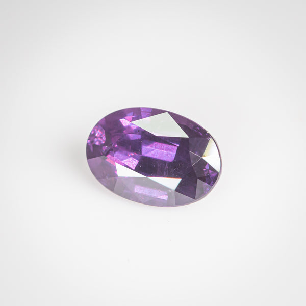 1.36Ct Violet Purple Ceylon Sapphire | Oval Shape side view