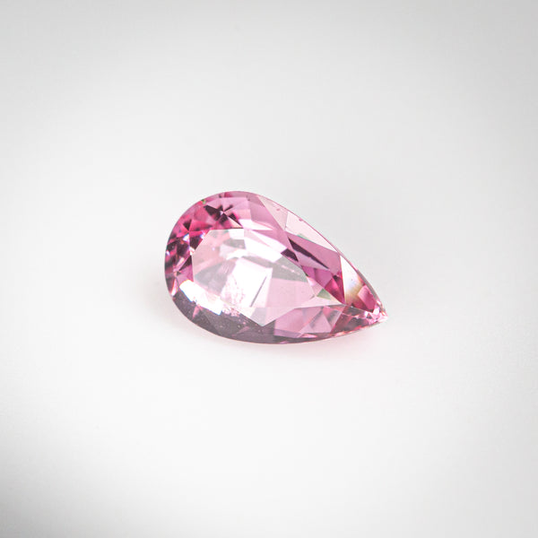 0.85Ct Lotus Pink Madagascan Sapphire | Pear Shape side view