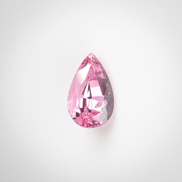 0.85Ct Lotus Pink Madagascan Sapphire | Pear Shape front view