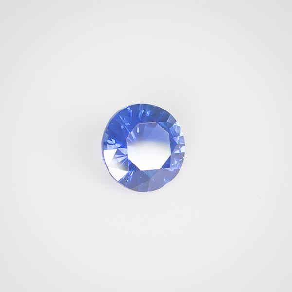 0.75Ct Vivid Royal Blue Ceylon Sapphire | Round Shape side view
