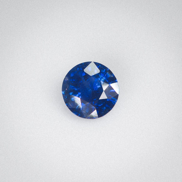 1.28Ct Royal Blue Ceylon Sapphire | Round Shape front view