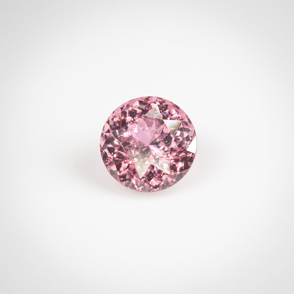 1.15Ct Orangish Pink Padparadscha Madagascan Sapphire | Round Shape front view