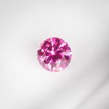 1.25Ct Vivid Hot Pink Ceylon Sapphire | "Fire of Babylon" | Round Shape front view
