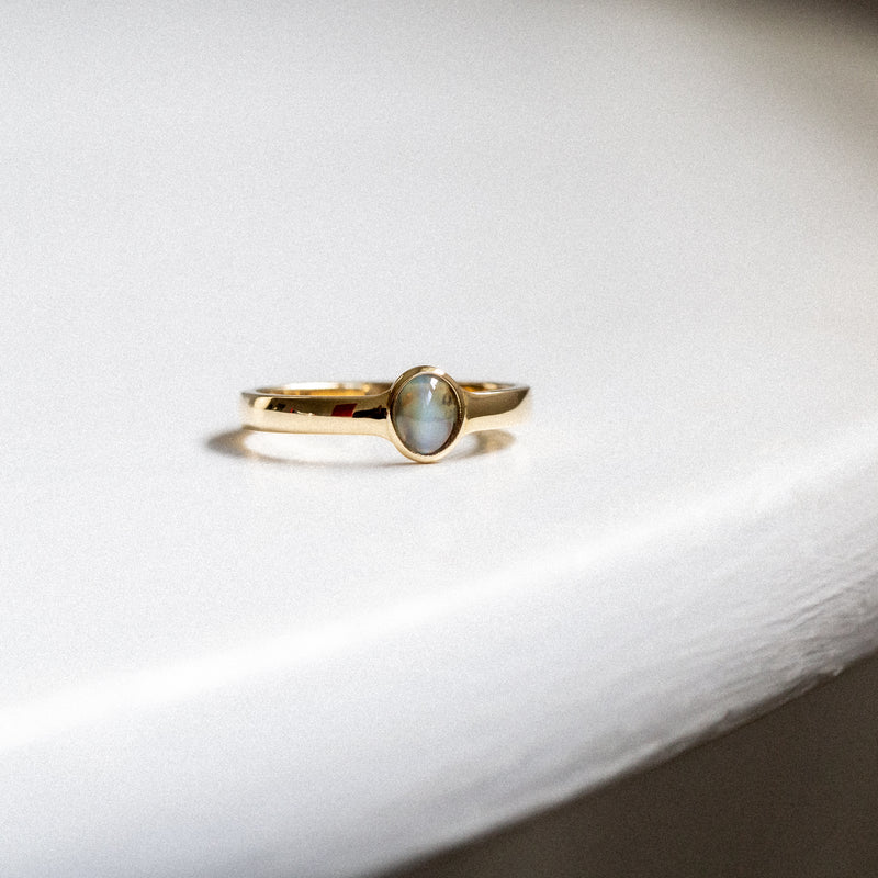 Daintree | Eye of the Tiger - Alexandrite Cat's Eye Ring no eye closeup