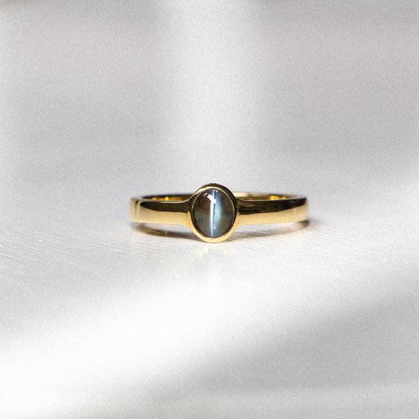 Daintree | Eye of the Tiger - Alexandrite Cat's Eye Ring Front View