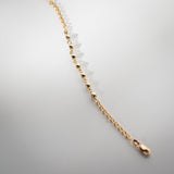 Kimberley | "Ningaloo" | Natural Coloured Stones Gold Bracelet top down view