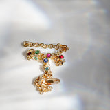 Kimberley | "Ningaloo" | Natural Coloured Stones Gold Bracelet abstract view