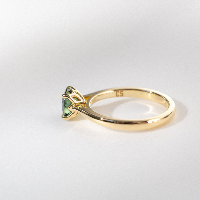 Daintree | Beauty of the Forest - Bluish Green Sapphire floral basket