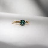 Daintree | Beauty of the Forest - Bluish Green Sapphire front view