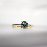 Daintree | Beauty of the Forest - Bluish Green Sapphire front view